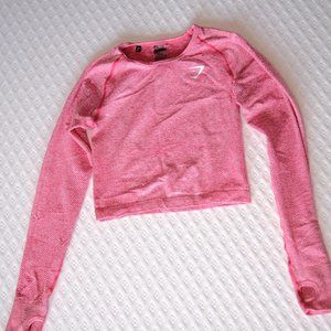 Long Sleeved Gymshark Vital Seamless Crop Top